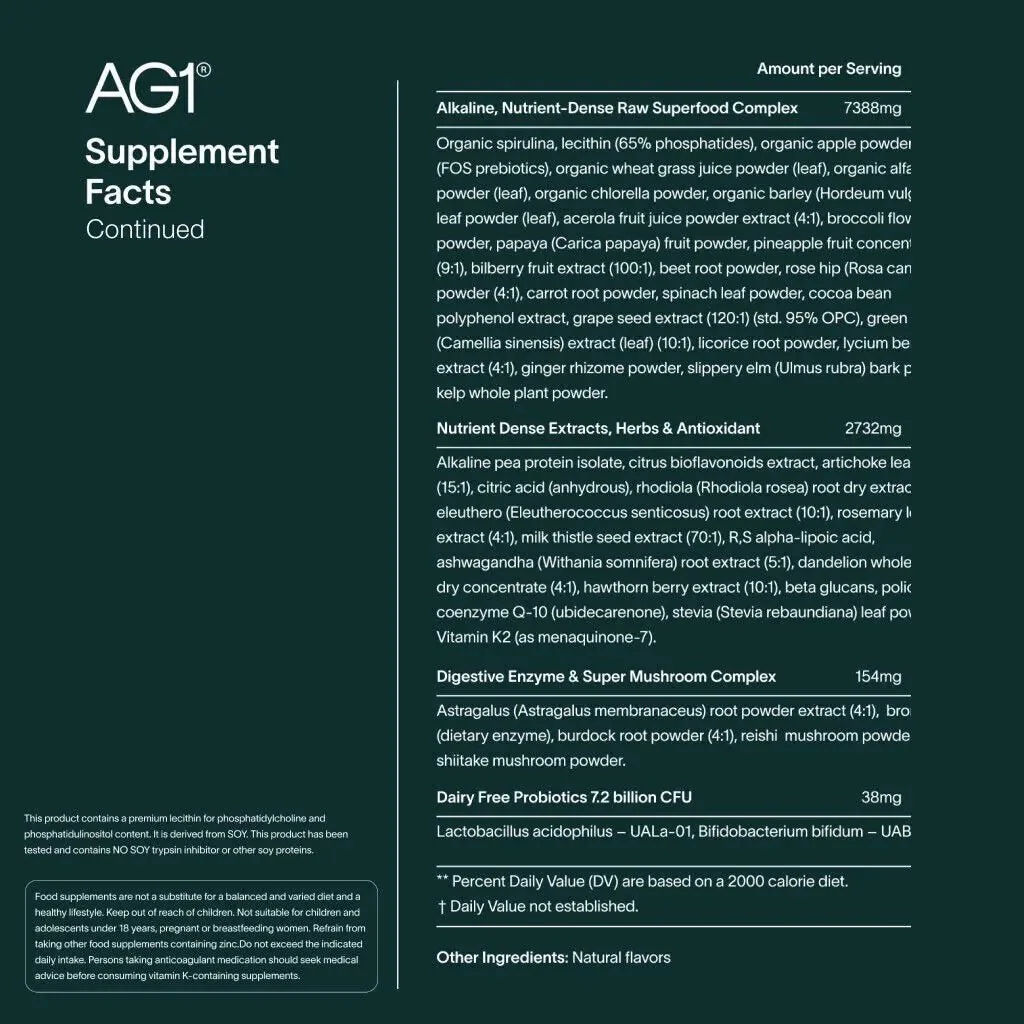 AG1 Athletic Greens Travel Packs - Comprehensive Daily Nutrition - Image 7